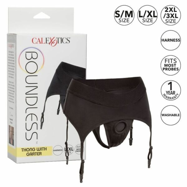 CALEXOTICS - BOUNDLESS ARNES TANGA CON LIGUERO S/M - Imagen 2