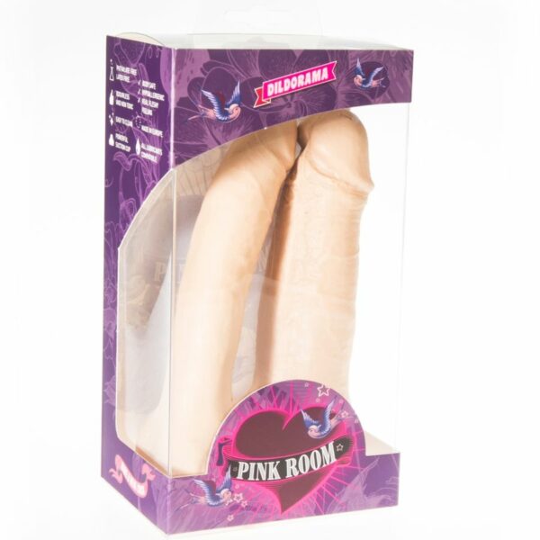 PINK ROOM - ARTHUS DILDO DOBLE REALISTICO NATURAL 17CM/15.5CM - Imagen 2