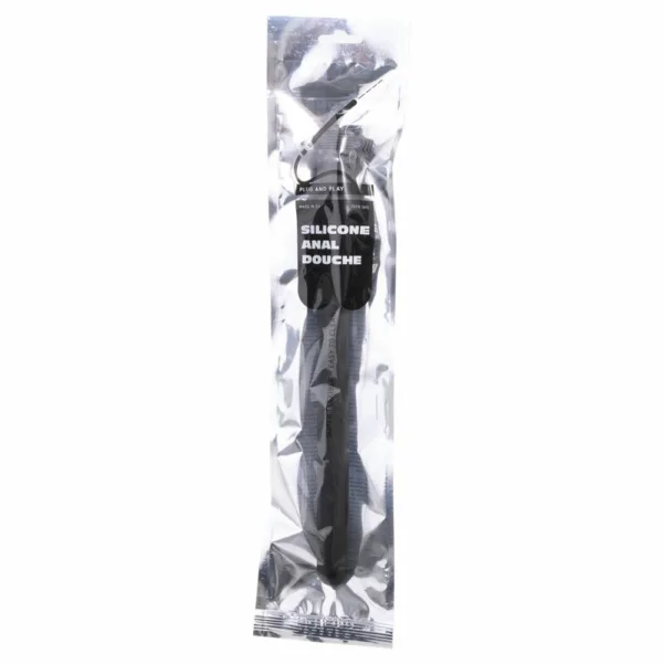 ALL BLACK - DUCHA ANAL HINCHABLE SILICONA 27 CM - Imagen 2