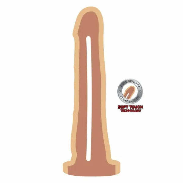 GET REAL - DUAL DENSITY DONG 19 CM NATURAL - Imagen 2