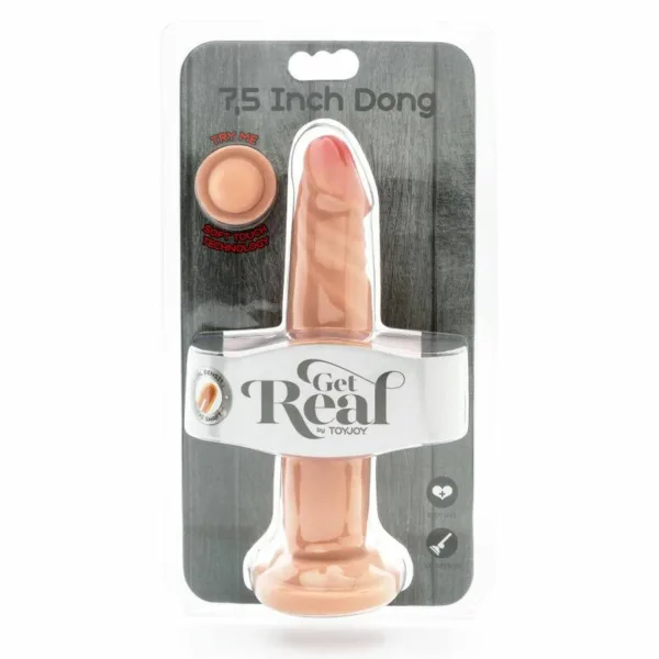 GET REAL - DUAL DENSITY DONG 19 CM NATURAL - Imagen 3