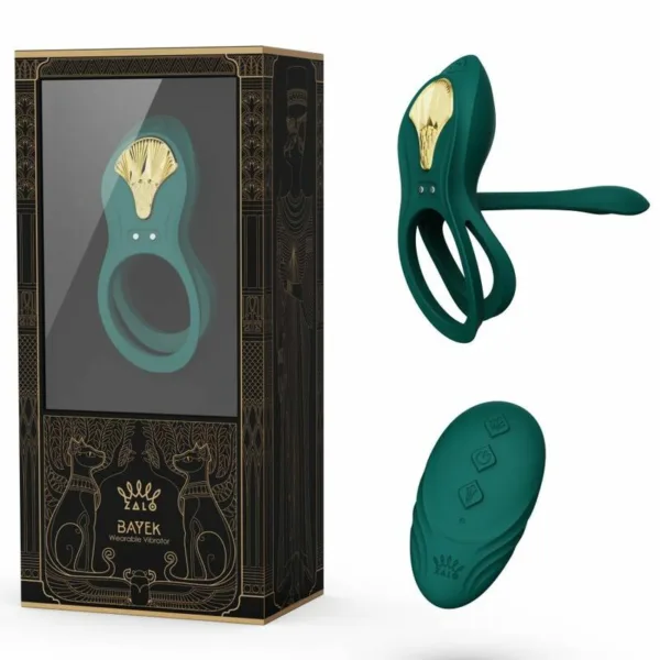 ZALO - BAYEK ANILLO VIBRADOR CONTROL REMOTO PAREJAS VERDE - Imagen 20