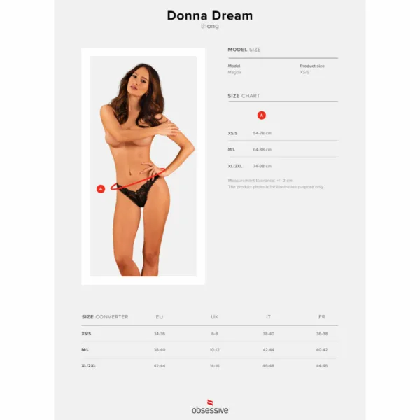 OBSESSIVE - DONNA DREAM TANGA XS/S - Imagen 8