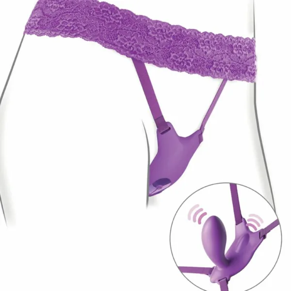 FANTASY FOR HER - ARNES MARIPOSA G-SPOT CON VIBRADOR, RECARGABLE & CONTROL REMOTO VIOLETA - Imagen 4