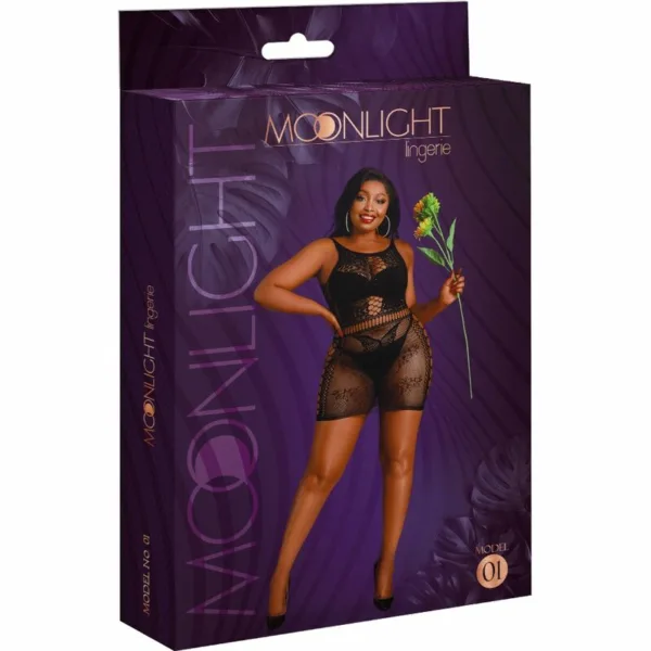 MOONLIGHT - MODELO 1 VESTIDO NEGRO TALLA UNICA / PLUS SIZE - Image 3