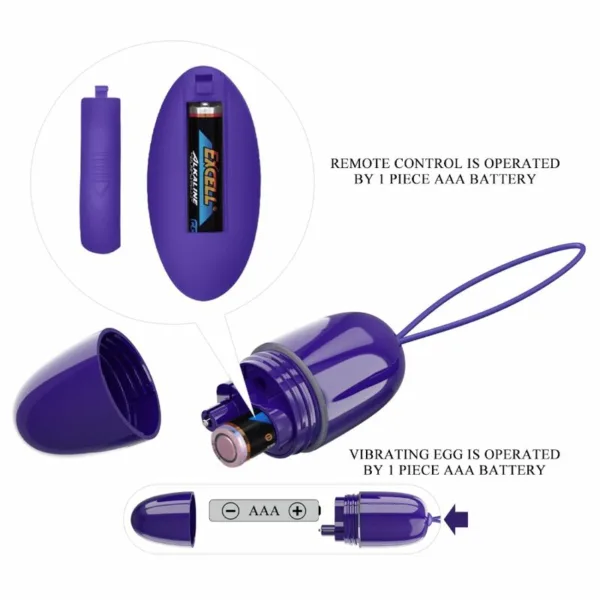 PRETTY LOVE - SELKIE YOUTH MINI HUEVO VIBRADOR CONTROL REMOTO VIOLETA - Image 6