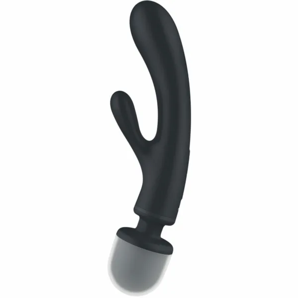 SATISFYER - TRIPLE LOVER MASAJEADOR VIBRADOR RABBIT GRIS - Image 3