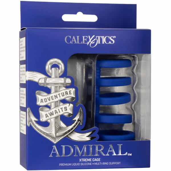 CALEXOTICS - ADMIRAL JAULA XTREME PARA PENE AZUL - Imagen 6