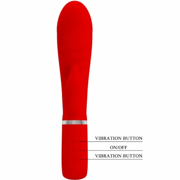 PRETTY LOVE - PRESCOTT VIBRADOR PUNTO G MULTIFUNCIÓN ROJO - Image 6