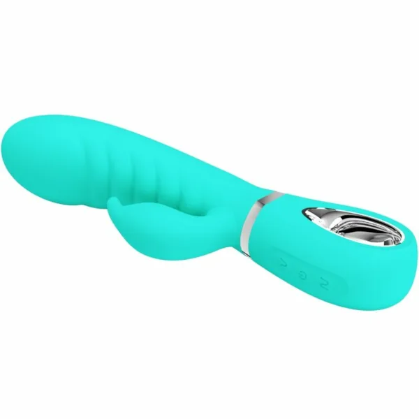 PRETTY LOVE - PRESCOTT VIBRADOR PUNTO G MULTIFUNCIÓN VERDE AGUA - Image 3