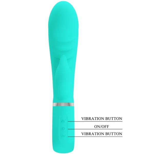 PRETTY LOVE - PRESCOTT VIBRADOR PUNTO G MULTIFUNCIÓN VERDE AGUA - Image 6