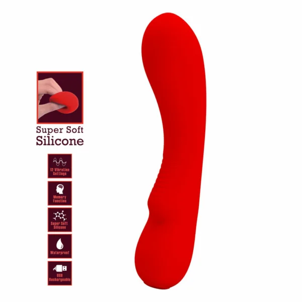 PRETTY LOVE - PRESCOTT VIBRADOR RECARGABLE ROJO - Image 7