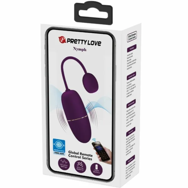 PRETTY LOVE - NYMPH HUEVO VIBRADOR CONTROLADO POR APP LILA - Image 16