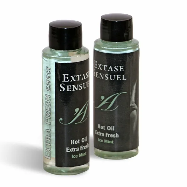 EXTASE SENSUAL - ACEITE MASAJE EFECTO EXTRA FRESH HIELO 100 ML - Imagen 2