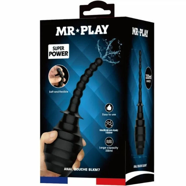 MR PLAY - DUCHA ANAL BLKM7 SUPER POWER NEGRO - Imagen 7