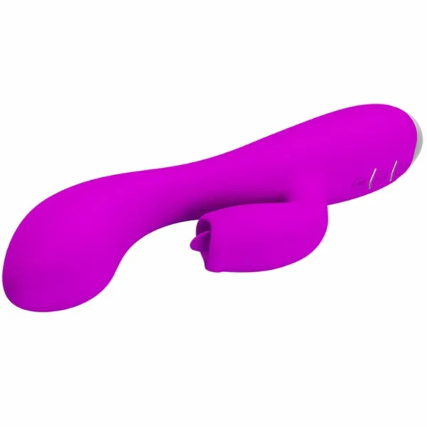 PRETTY LOVE - GLORIA VIBRADOR CONEJO RECARGABLE-IMPERMEABLE MORADO - Image 3