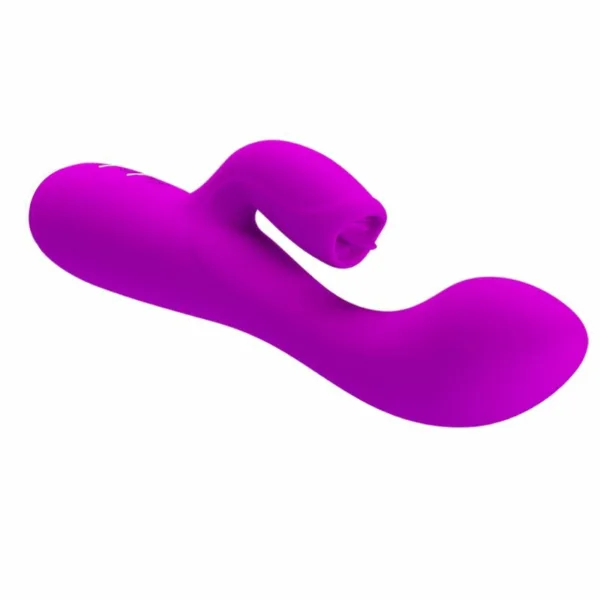 PRETTY LOVE - GLORIA VIBRADOR CONEJO RECARGABLE-IMPERMEABLE MORADO - Image 4