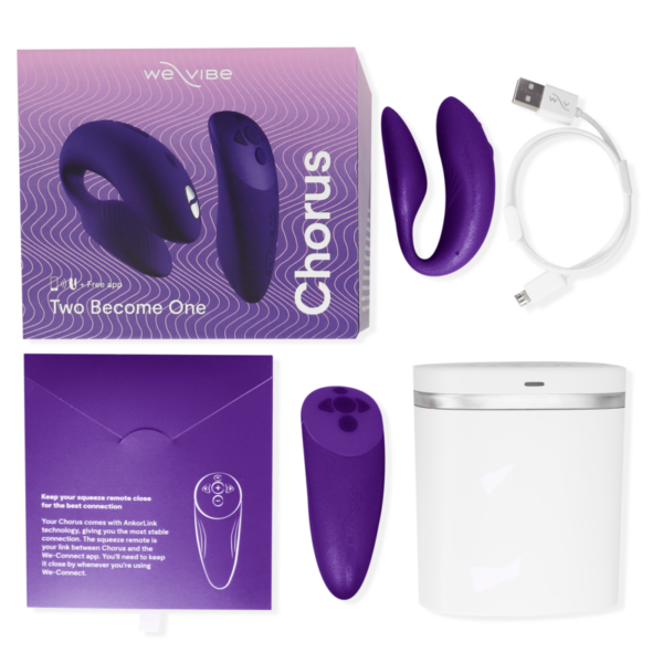 WE-VIBE - CHORUS VIBRADOR PAREJAS CON CONTROL SQUEEZE LILA - Imagen 6